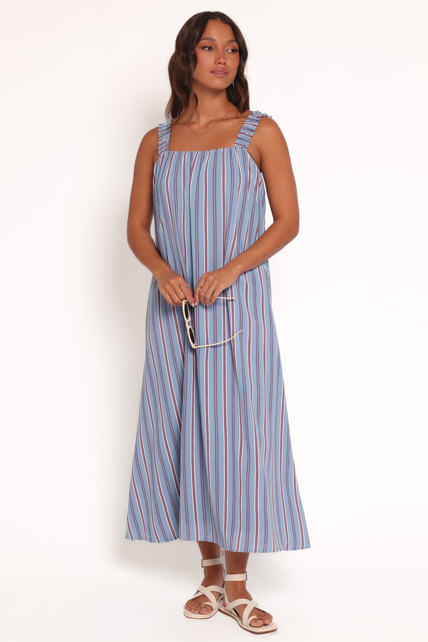 Alessandra Maxi Dress - Blue Stripe