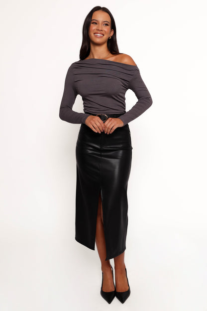 Jasmyn Midi Skirt - Black