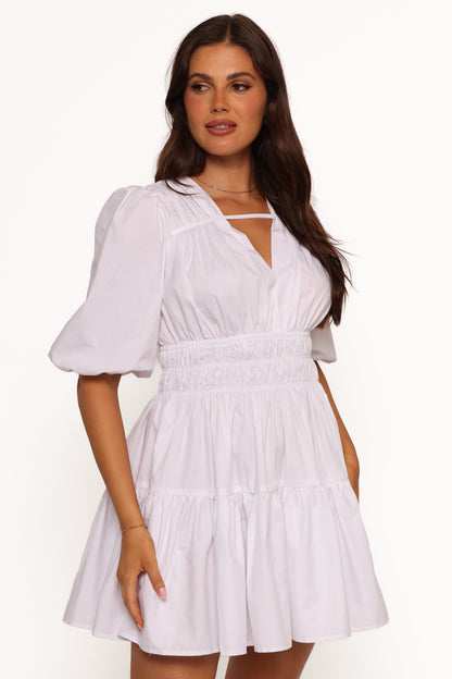 Alessia Mini Dress - White