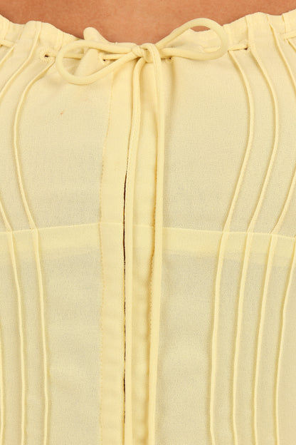 Alice Corset Top - Honeysuckle Yellow