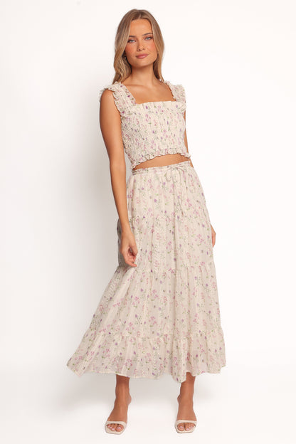 Amberlyn Maxi Skirt - Pink Floral