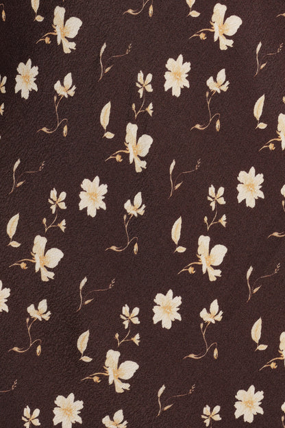 Amity Mini Dress - Brown Floral