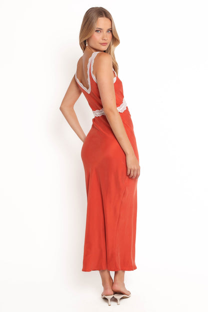 Andie Midi Dress - Blood Orange