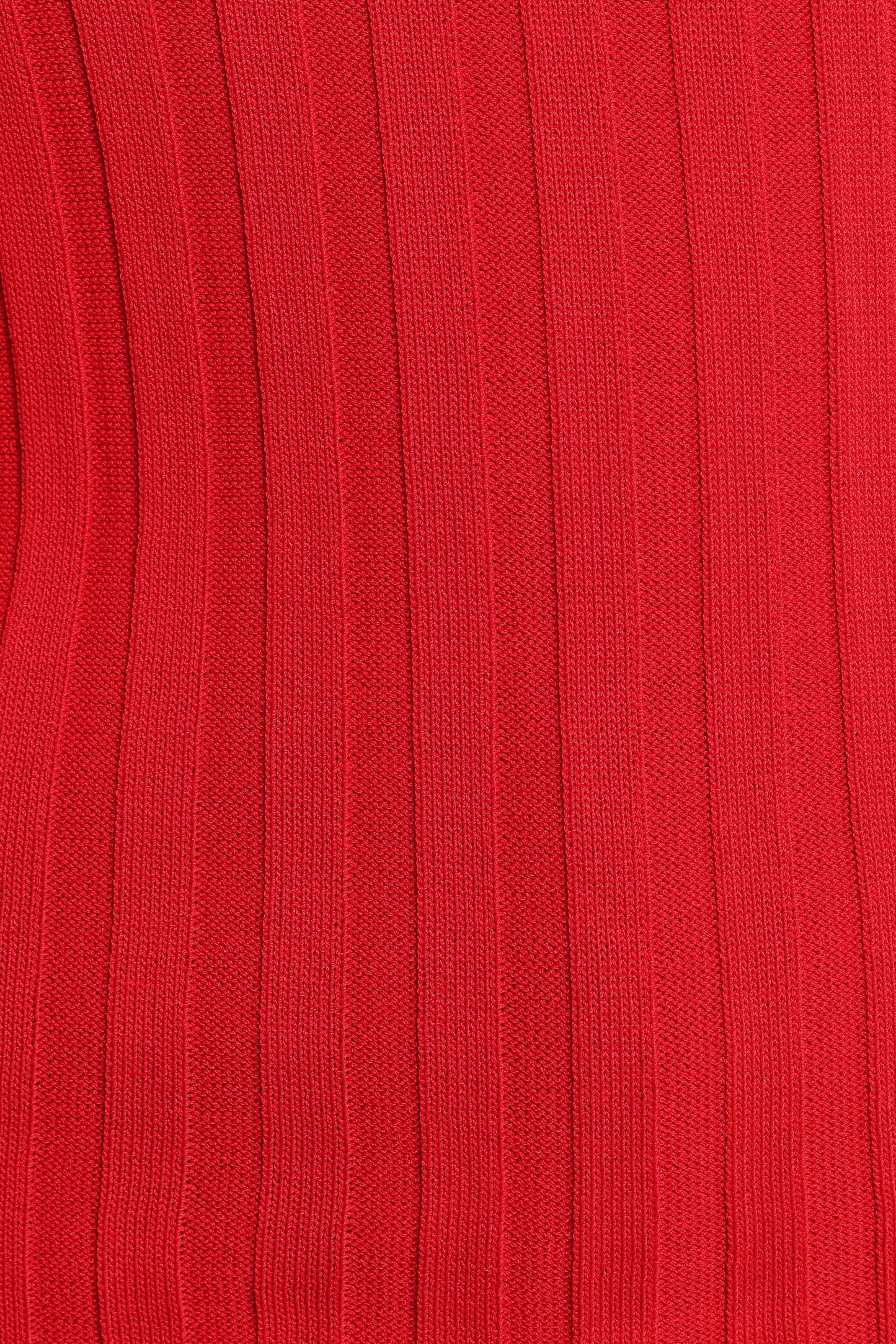 Aneesa Wide Rib Knit Top - Red