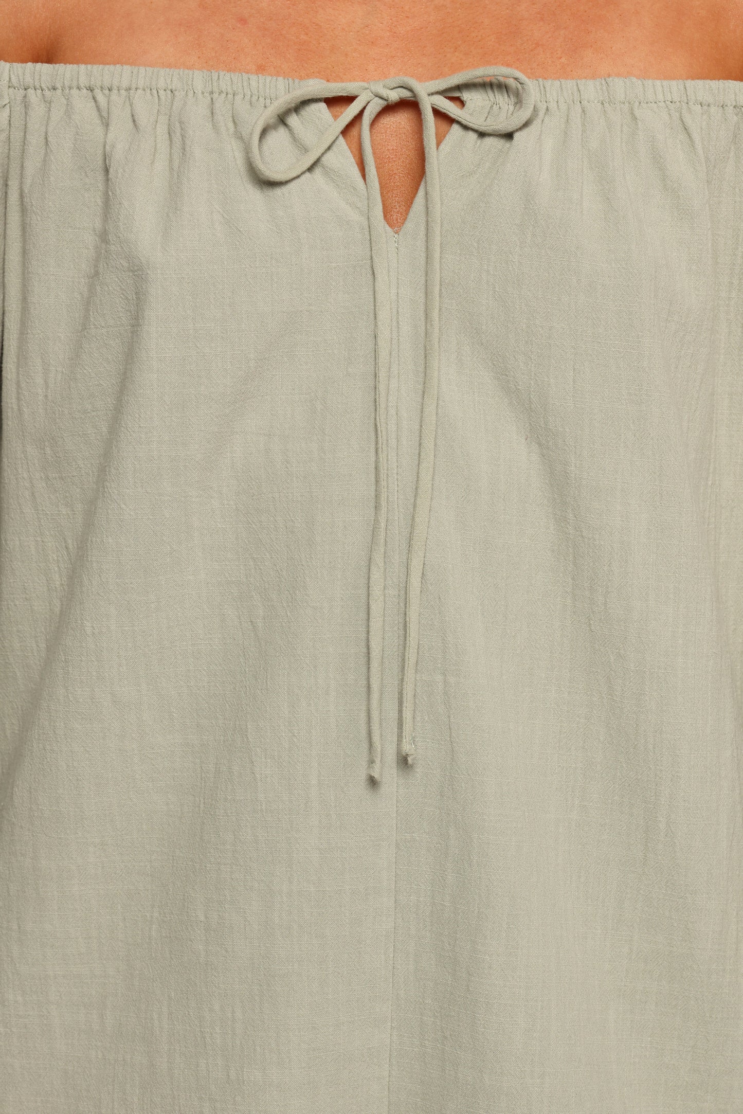 Anette Long Sleeve Romper - Sage