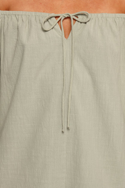 Anette Long Sleeve Romper - Sage