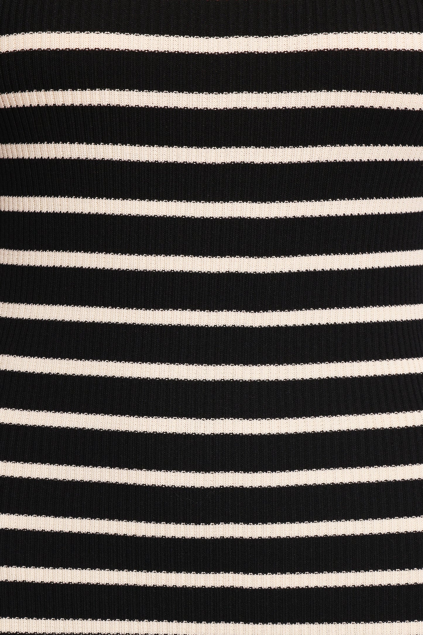 Arabella Knit Dress - Black Beige Stripe