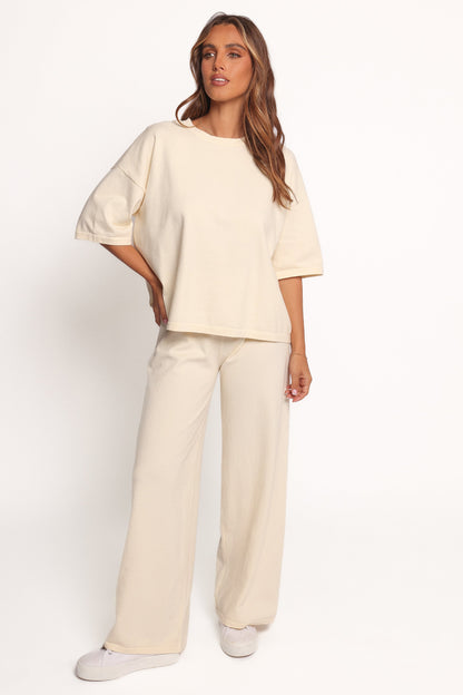 Ash Knitted T-Shirt - White