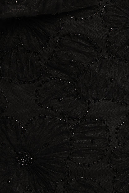 Ashly Off Shoulder Mini Dress - Black