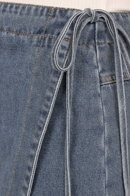 Ashton Denim Skort - Medium Wash