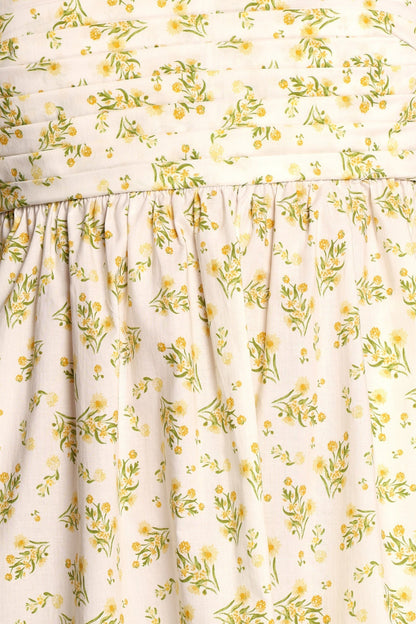 Ashtyn Maxi Dress - Yellow Floral
