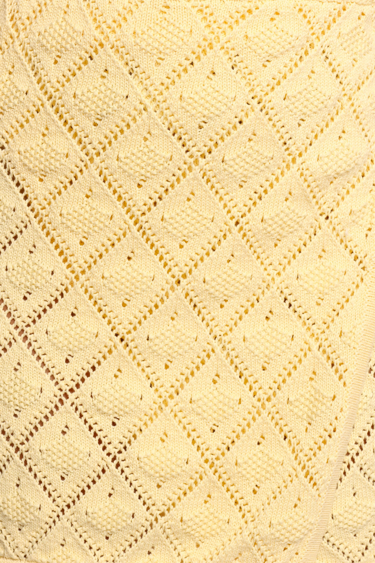 Palma Knit Mini Skirt - Butter Yellow