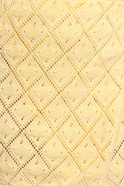 Palma Knit Mini Skirt - Butter Yellow