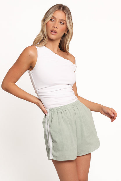 Ausha Racer Shorts - Sage