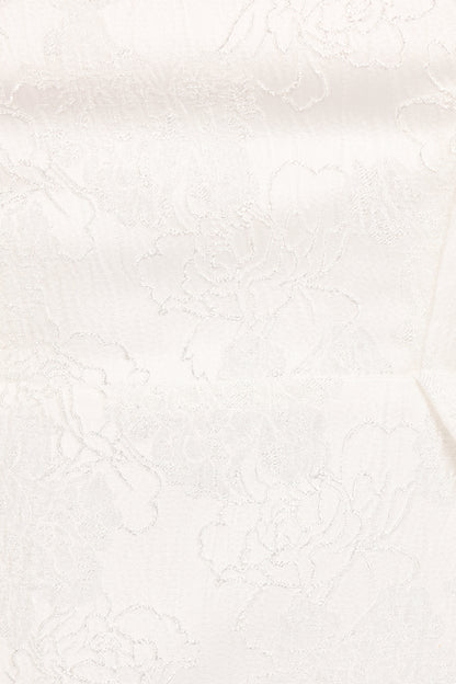 Avah Strapless Midi Dress - White