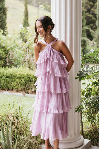 Aveline Midi Dress - Lilac