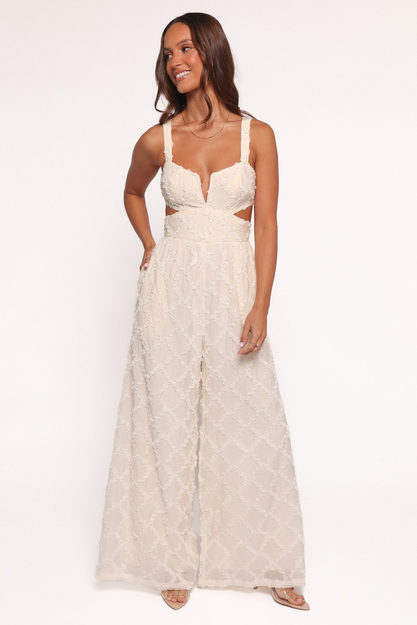 Avella Cutout Jumpsuit - White