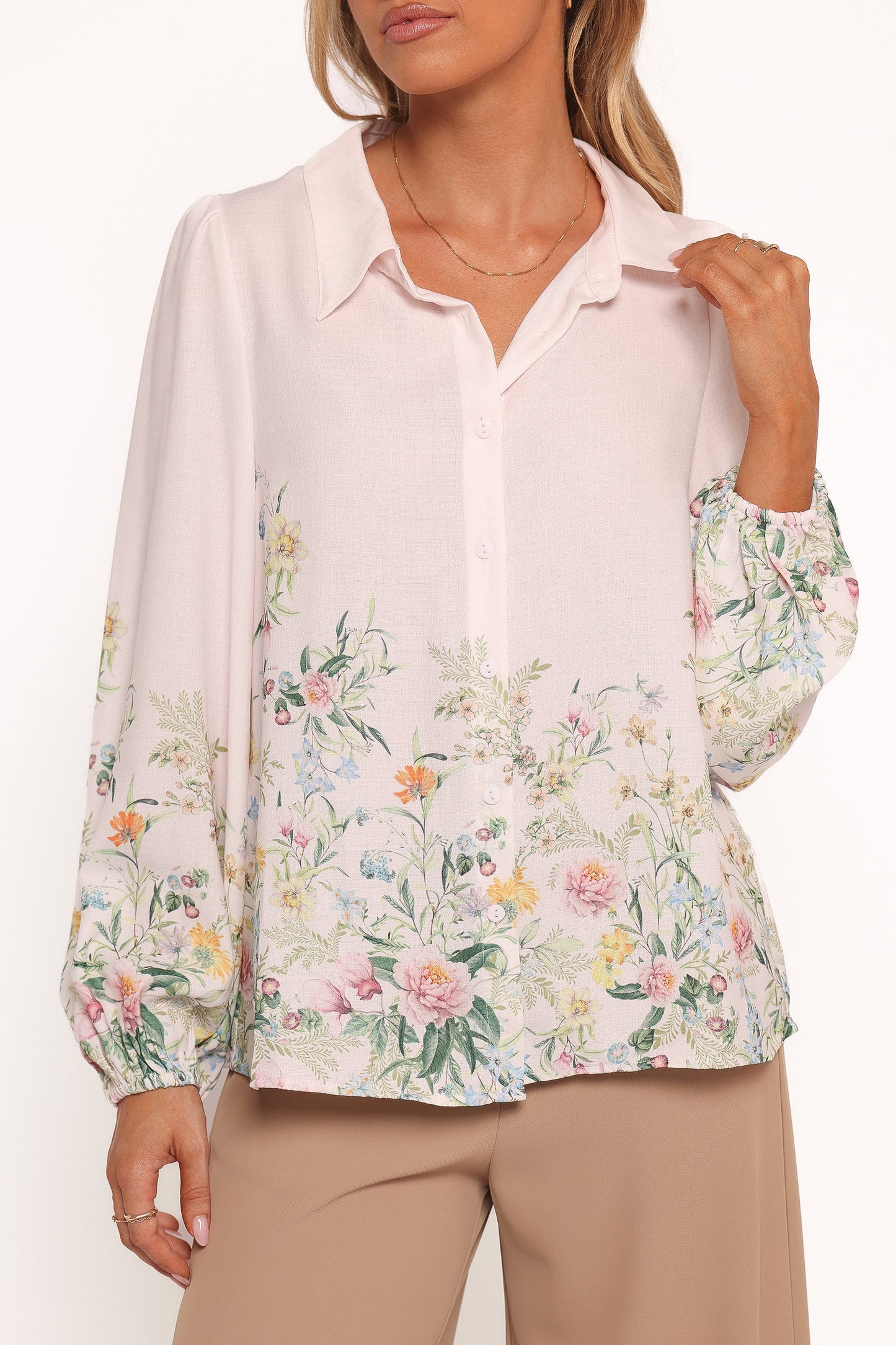 Avis Top - Pink Floral