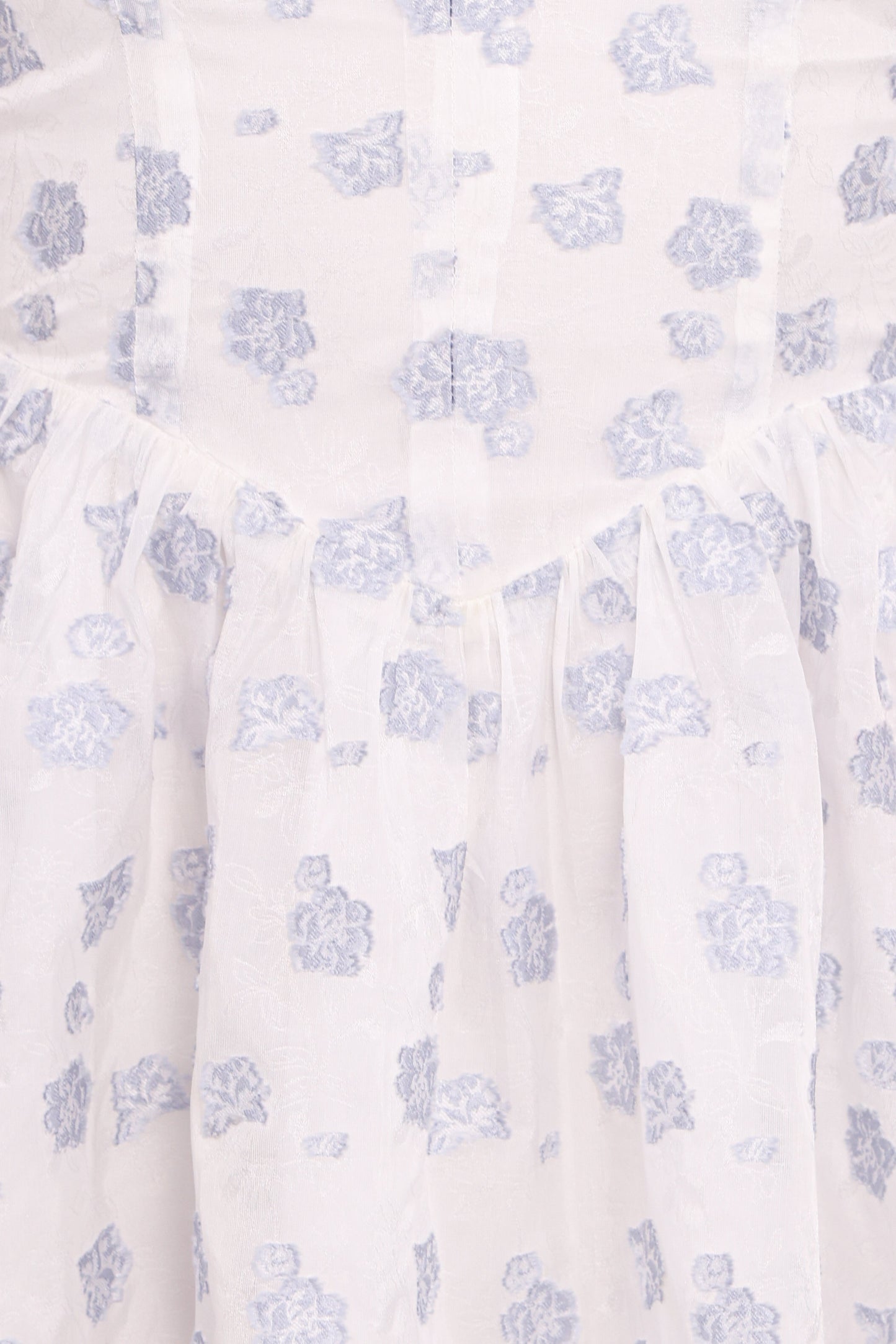 Arianne Mini Dress - White/Blue Floral