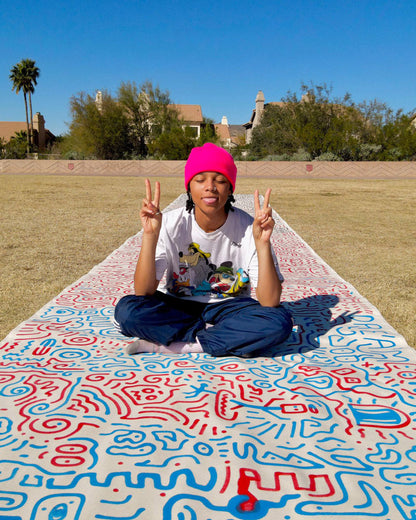 SHEREEN JENKINS CANVAS BACKPACK 1 of 18 CUT FROM LARGE CANVAS ART