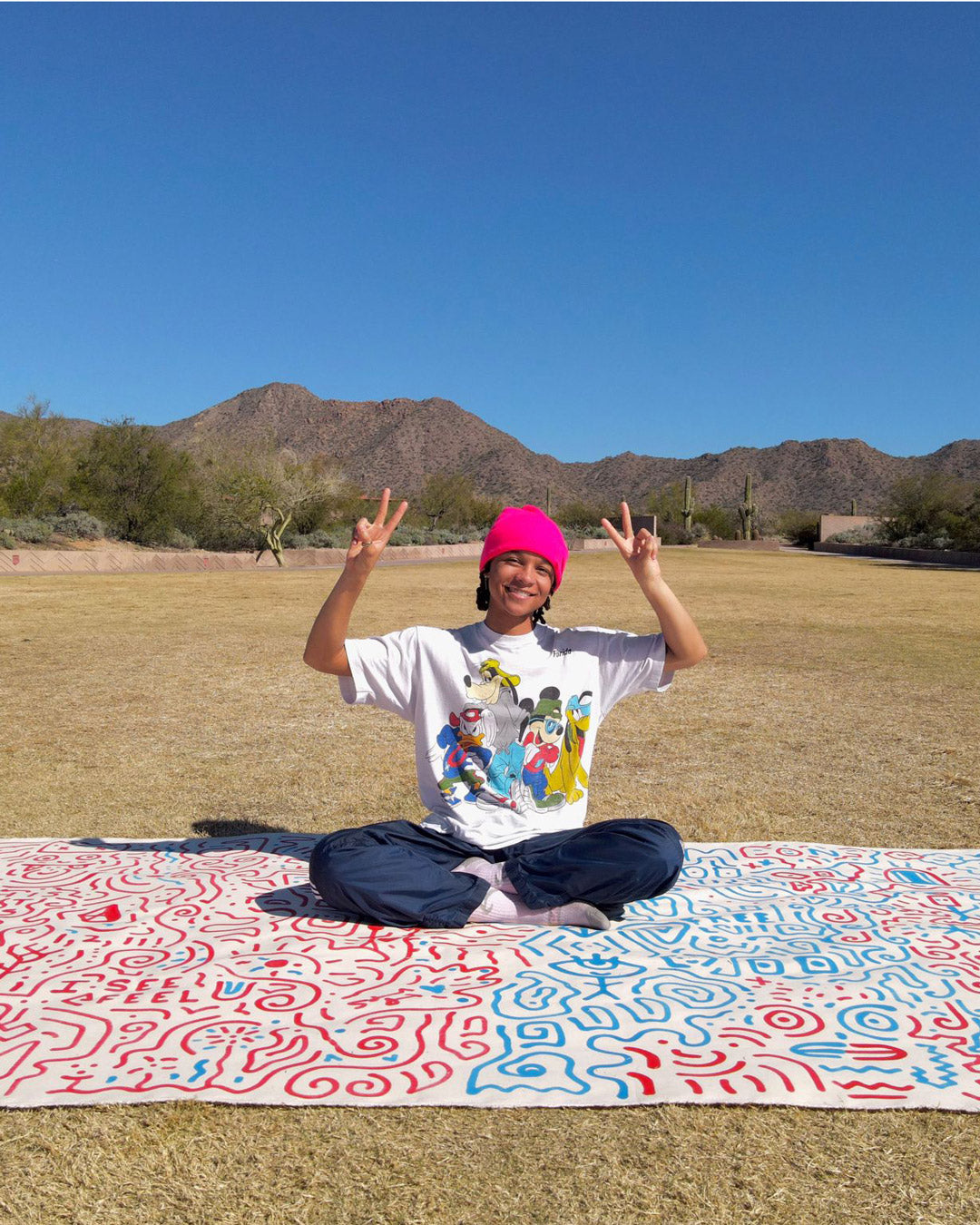 SHEREEN JENKINS CANVAS BACKPACK 1 of 18 CUT FROM LARGE CANVAS ART