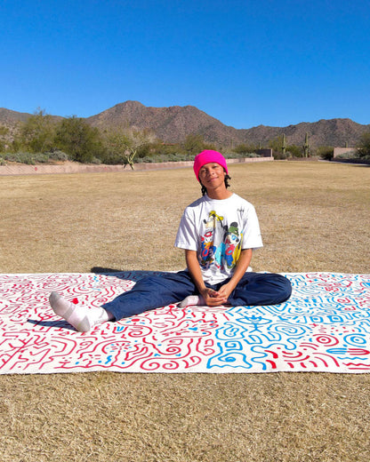 SHEREEN JENKINS CANVAS BACKPACK 1 of 18 CUT FROM LARGE CANVAS ART