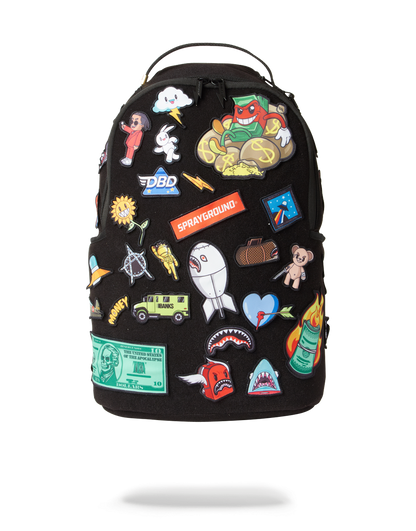 THE 32 REMOVABLE PATCHES VELCRO BACKPACK