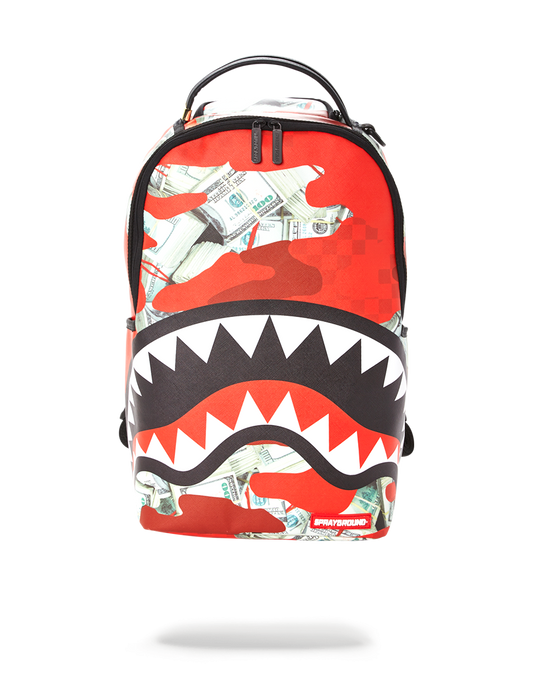 MONEY CAMO (RED) BACKPACK