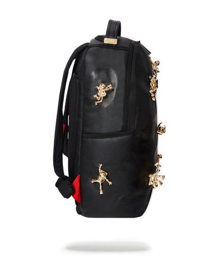 THE LOST IN SPACE BACKPACK (10 3D GOLD METAL ASTRONAUTS)