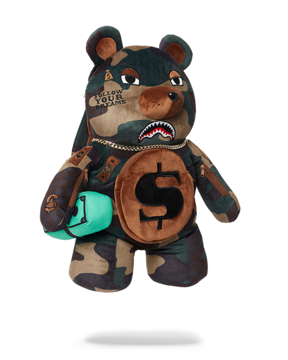 CAMOCHECK MONEYBEAR TEDDYBEAR BACKPACK