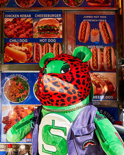 SKI MASK THE BEAR - MONEYBEAR TEDDYBEAR BACKPACK