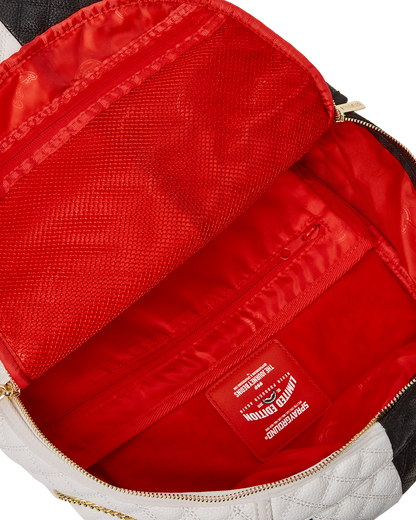 LEVELED UP SPLIT QUILT SHARK BACKPACK (DLXV)