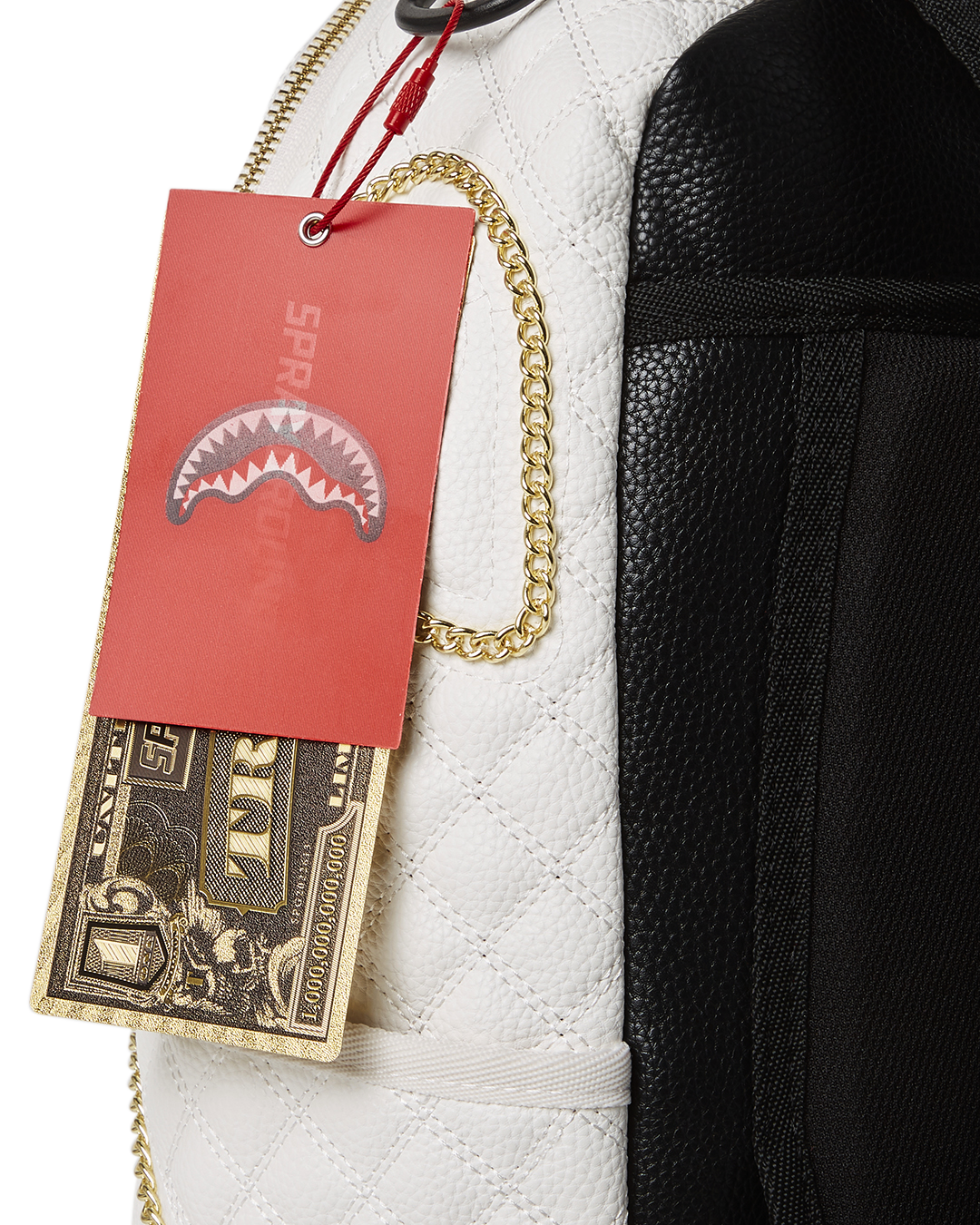 LEVELED UP SPLIT QUILT SHARK BACKPACK (DLXV)