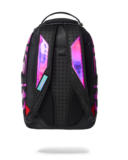 CAZZU IRIDESCENT CUT & SEW SPIDER SKULL SHARK BACKPACK (DLXV)