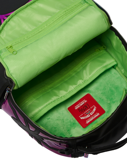 CAZZU IRIDESCENT CUT & SEW SPIDER SKULL SHARK BACKPACK (DLXV)