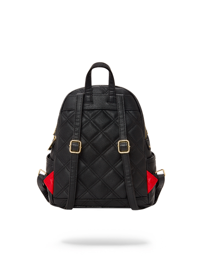 NOIR QUILT GOLD CHAIN SHARK SAVAGE BACKPACK