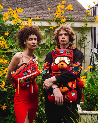 THE GLOBAL EXPEDITION MONEYBEAR TEDDYBEAR BACKPACK