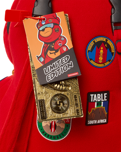 THE GLOBAL EXPEDITION MONEYBEAR TEDDYBEAR BACKPACK