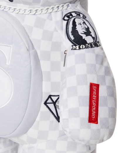 SPLIT THE CHECK (PEARL) MONEYBEAR TEDDYBEAR BACKPACK