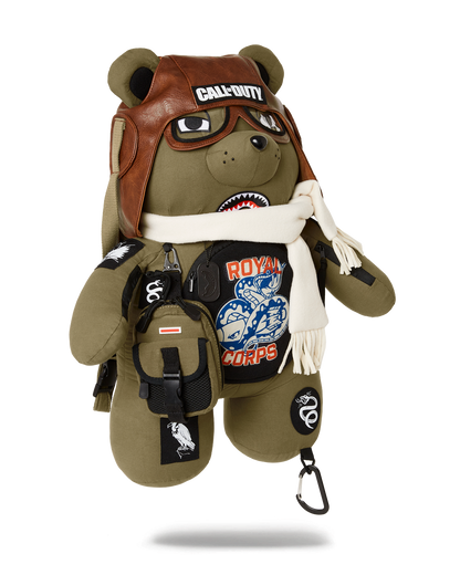CALL OF DUTY AVIATOR FEARLESS MONEYBEAR TEDDYBEAR BACKPACK