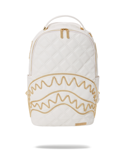 RIVIERA LE BLANC GOLD CHAIN SHARK BACKPACK (DLXV)