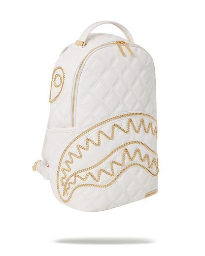 RIVIERA LE BLANC GOLD CHAIN SHARK BACKPACK (DLXV)