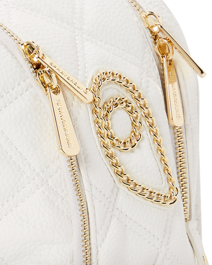 RIVIERA LE BLANC GOLD CHAIN SHARK SAVAGE BACKPACK
