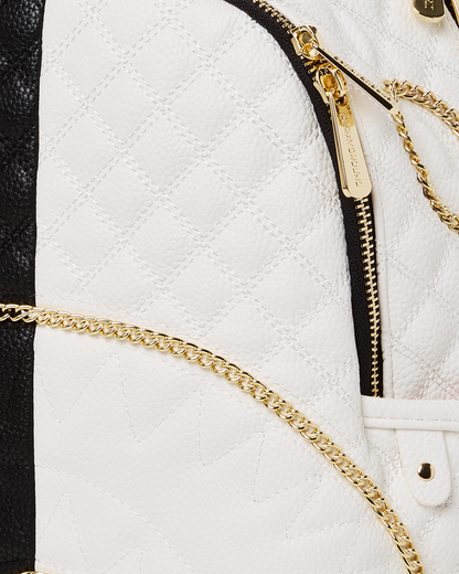 LEVELED UP SPLIT QUILT SHARK SAVAGE BACKPACK