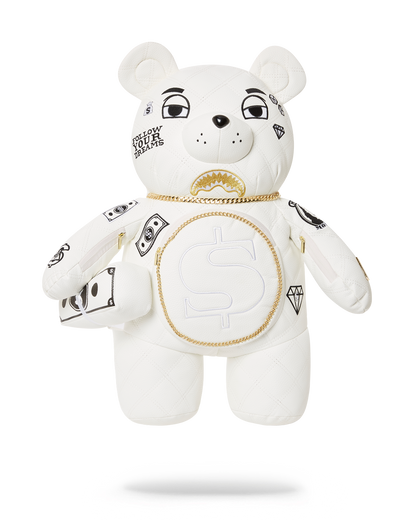 RIVIERA LE BLANC GOLD CHAIN MONEYBEAR TEDDYBEAR BACKPACK