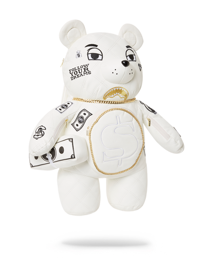 RIVIERA LE BLANC GOLD CHAIN MONEYBEAR TEDDYBEAR BACKPACK