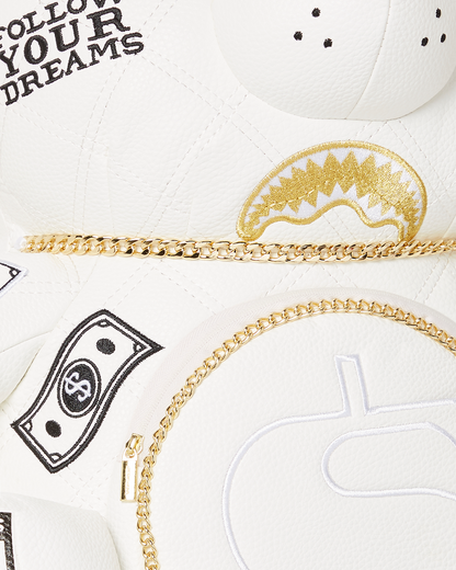 RIVIERA LE BLANC GOLD CHAIN MONEYBEAR TEDDYBEAR BACKPACK