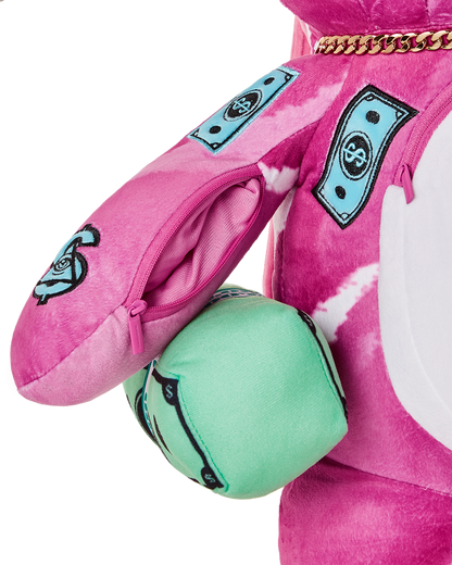 PINK PUNK MONEYBEAR TEDDYBEAR BACKPACK