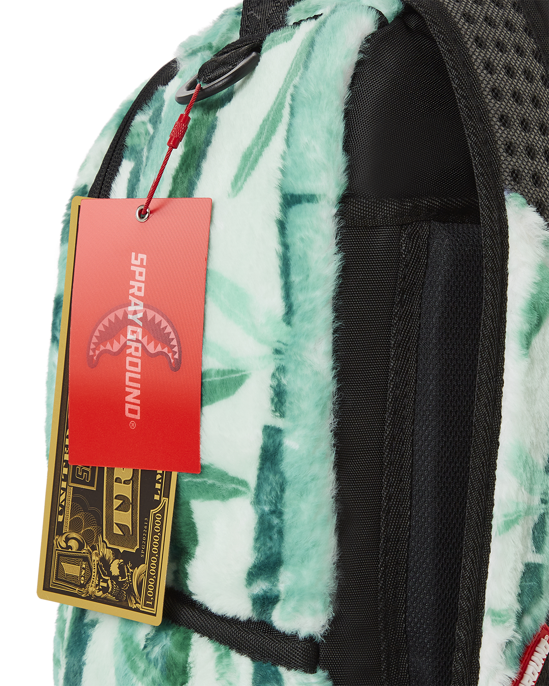 PANDA COZY VELOUR FUR BACKPACK