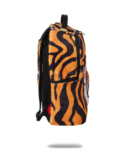 TIGER COZY VELOUR FUR BACKPACK